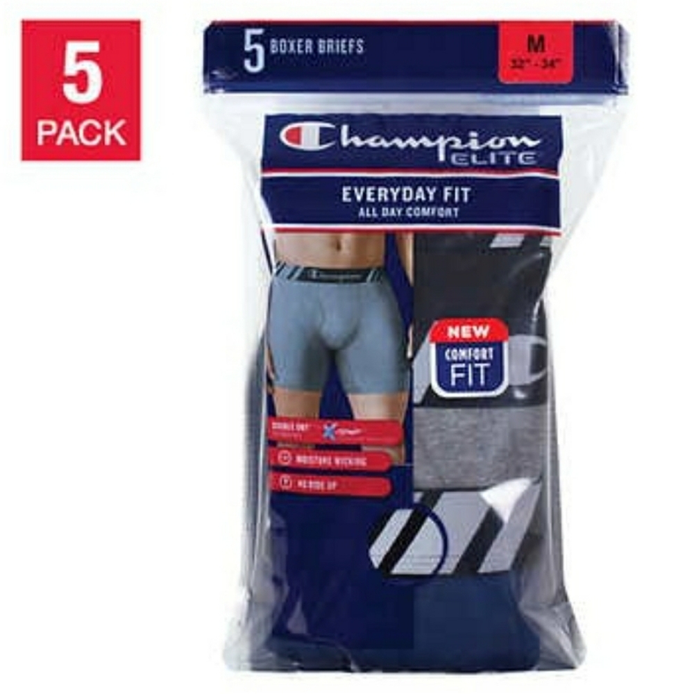 (Ew)Champion men's boxer briefs  5 piece set